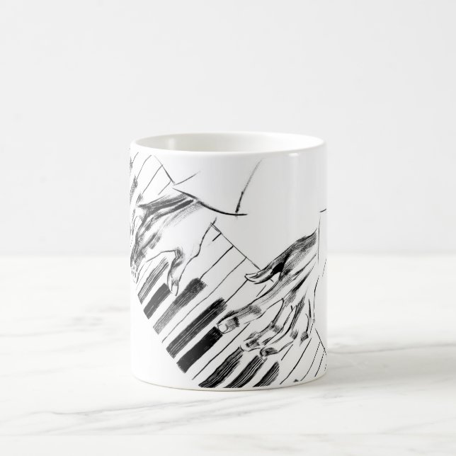 Taza De Café Música de piano (Centro)