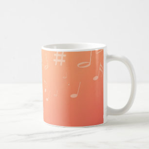 Taza De Café Música del melocotón