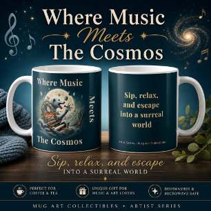 Taza De Café Música del Pianista Canino Celestial se Encuentra 