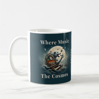 Taza De Café Música del Pianista Canino Celestial se Encuentra