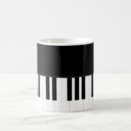 TAZA DE CAFÉ MÚSICA DEL PIANO