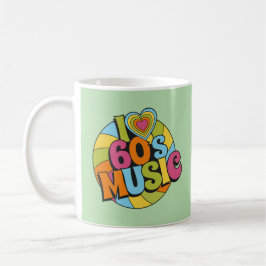 Taza De Café Música inspirada en los 60 estética retro groovy