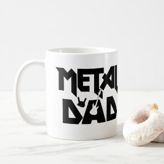Taza De Café Música Metalizado fuerte papá Rocker Hard Rock Gui