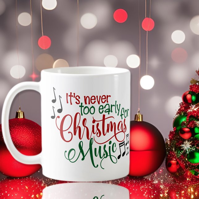 Taza De Café Música navidad demasiado temprano (Subido por el creador)