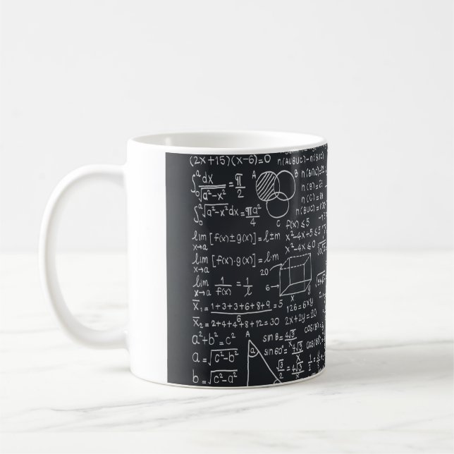 Taza De Café música para profesores de matemáticas, matemáticas (Izquierda)