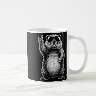 Taza De Café Música Retro Groundhog Rock Música Woodchuck Groun