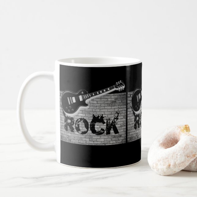 Taza De Café música rock (Con donut)
