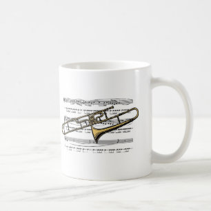 Taza De Café Musical 14 B del Trombone
