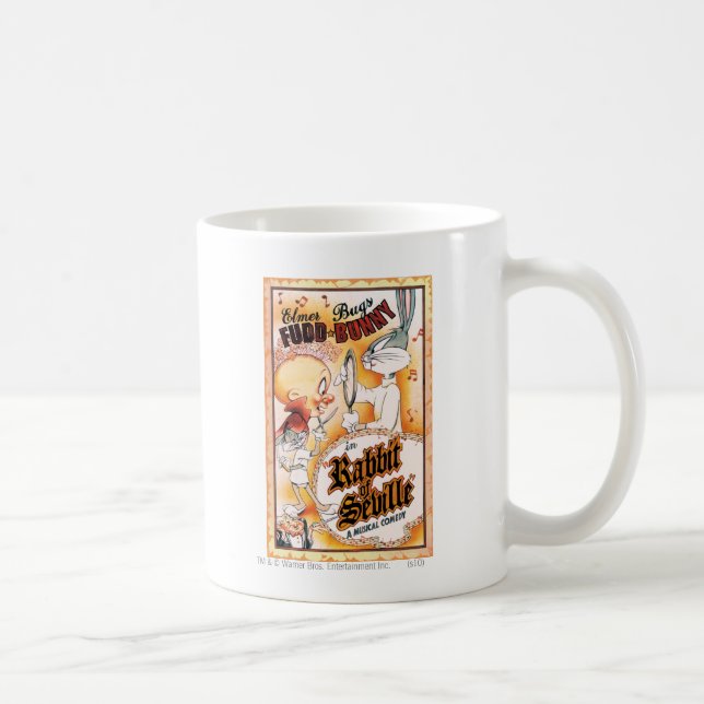 Taza De Café Musical de BUGS BUNNY™ y ELMER FUDD™ (Derecha)