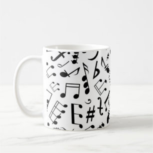 Taza De Café Musical Notes Classic Mug