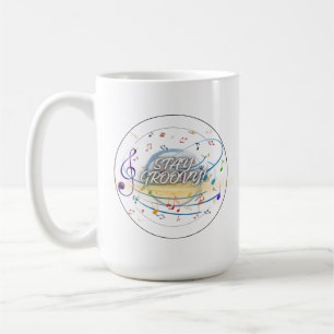 Taza De Café Musical Notes Mug - Music Lover Coffee Cup