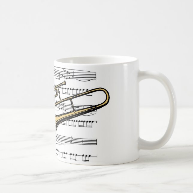 Taza De Café Musical Trombone 14 B (Derecha)