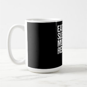 Taza De Café Musicales de mujeres que duermen en el aire repite