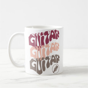 Taza De Café Músico de Banda que Toca Guitarra Música en Vivo