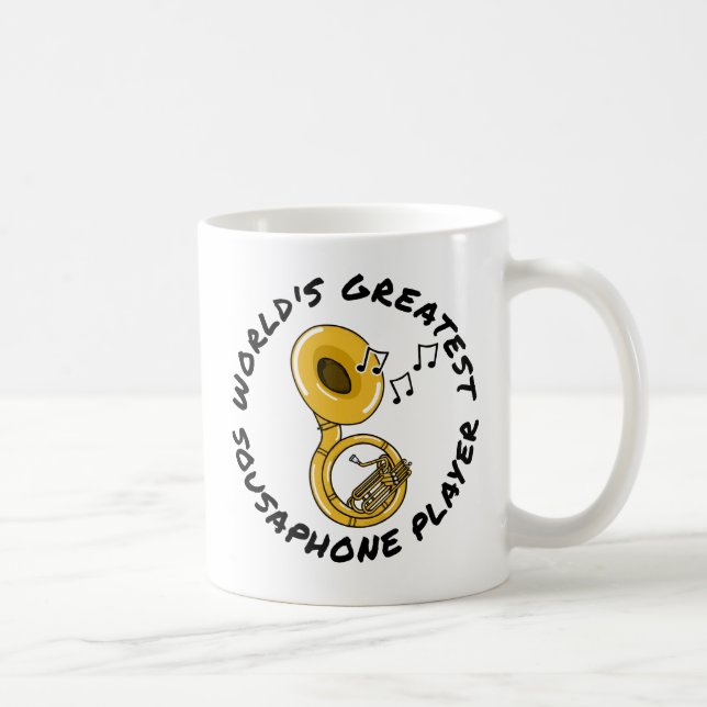 Taza De Café Músico de Brass, el mejor jugador de Sousaphone de (Derecha)
