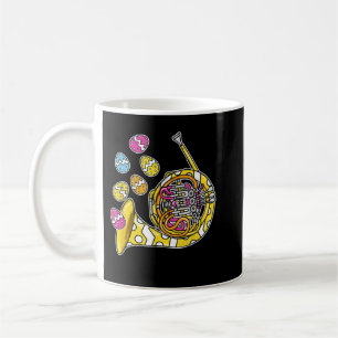 Taza De Café Músico de bronce del Cuerno Francés de Pascua1