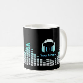 Taza De Café Músico de DJ mug personalizado