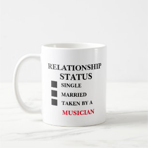 Taza De Café Músico de estado de relación