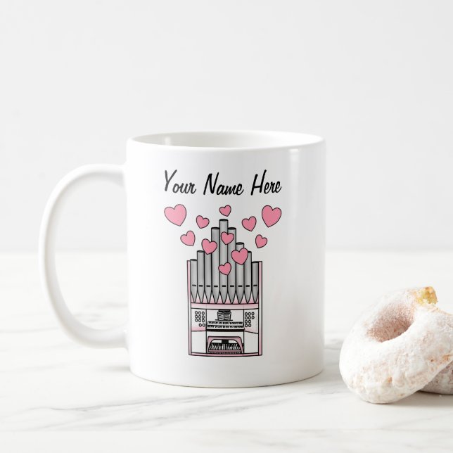 Taza De Café Músico de orquesta de la iglesia para la boda pers (Con donut)