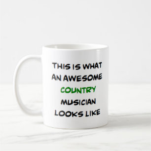 Taza De Café músico de país, impresionante