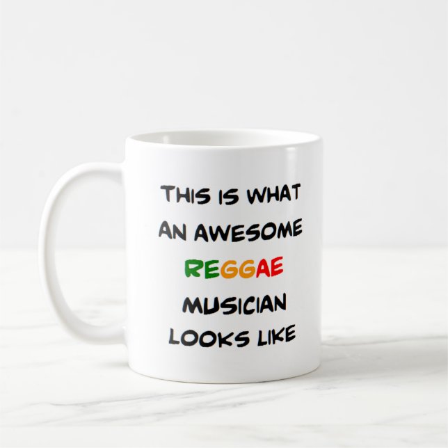 Taza De Café músico de reggae, impresionante (Izquierda)