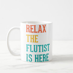 Taza De Café Músico Divertido Flautista Orquesta Flauta