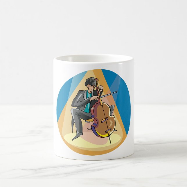 Taza De Café Músico Jugando El Chello (Subido por el creador)