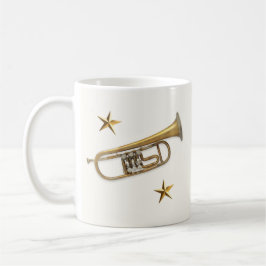 Taza De Café Músico Trompetista Feliz Cumpleaños