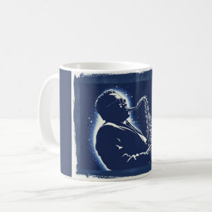 Taza De Café Músicos de Arte Pop Saxofón Blues Música