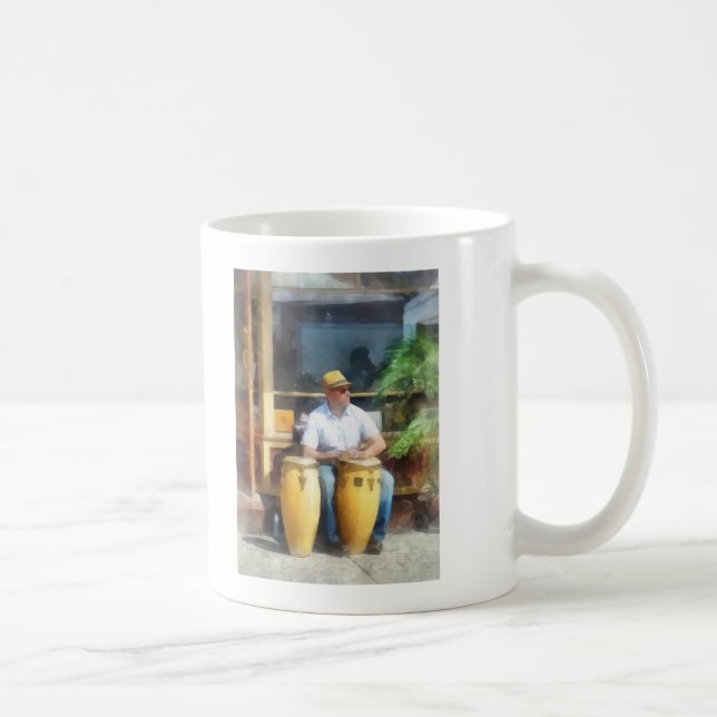 Taza De Café Músicos - Tocando tambores de Bongo (Derecha)