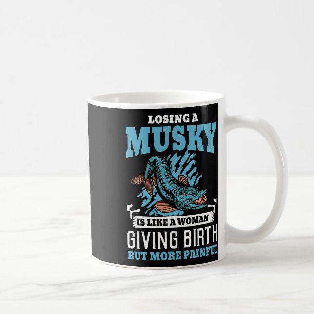 Taza De Café Muskie Fishing Mukellunge Musky (Derecha)
