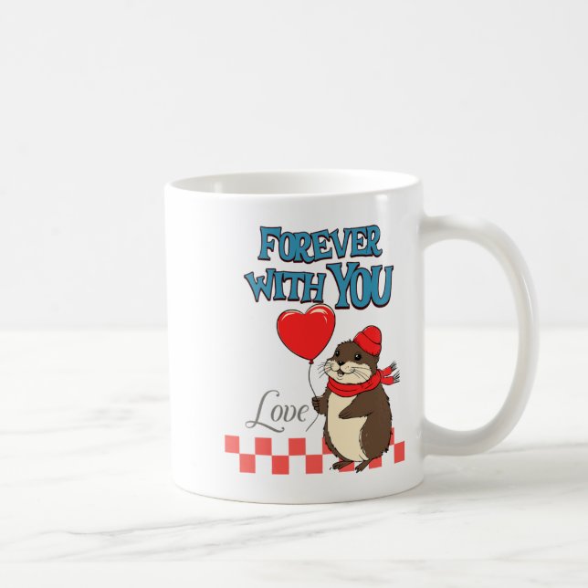 Taza De Café Muskrat Love Forever With You  (Derecha)