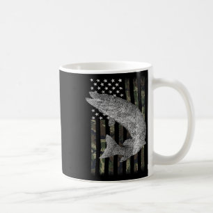 Taza De Café Musky Fishing Camoufling Flag Muskie