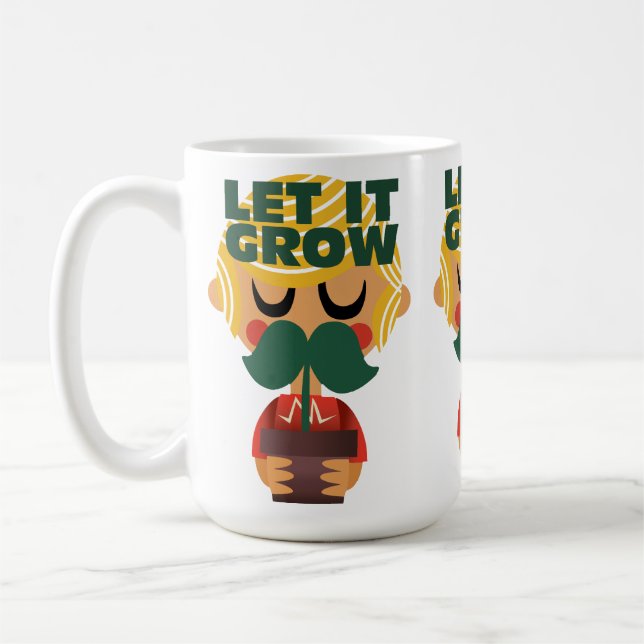 Taza De Café Mustache Growth Adventure (Izquierda)
