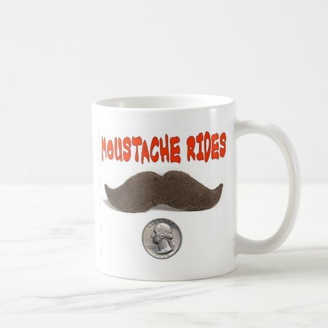 TAZA DE CAFÉ MUSTACHE RIDES 25 CENTAVOS (Derecha)