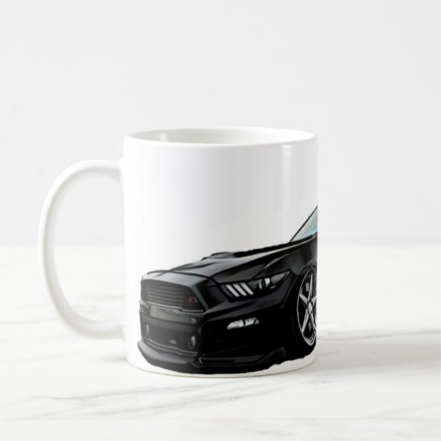 Taza De Café Mustang negro estelar S550 (Izquierda)