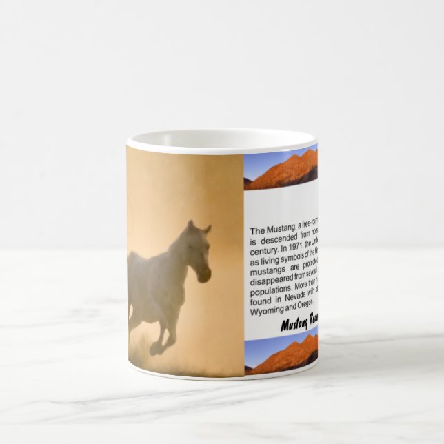 Taza De Café Mustang Roundup (Centro)