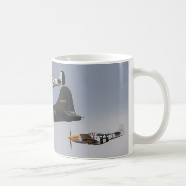 Taza De Café mustangos b-17 y p-51 (Derecha)