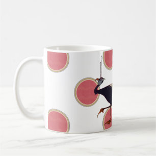 Taza De Café Mut del pájaro de Nouveau del arte decorativo 191
