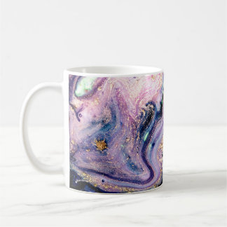 Taza De Café Muy bonito patrón de mármol. Resumen artístico wal