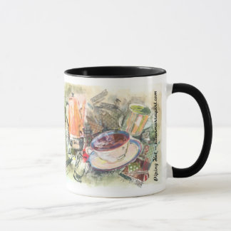 Taza de café "muy caliente"