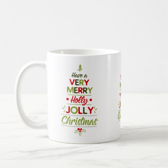 Taza De Café Muy Feliz Navidad en Navidad (Izquierda)