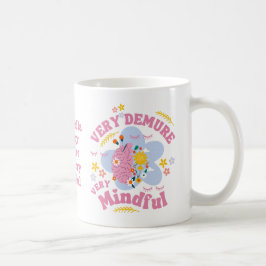 Taza De Café MUY MODESTO MUY CONSCIENTE Floral Bienestar
