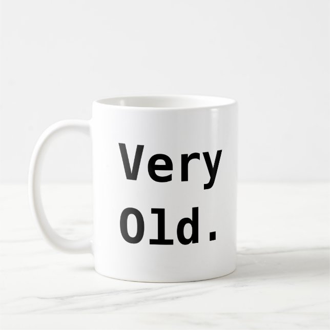 Taza De Café Muy viejo café Mug (Izquierda)
