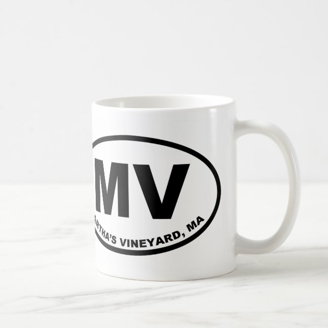Taza De Café MV del viñedo de Martha (Derecha)