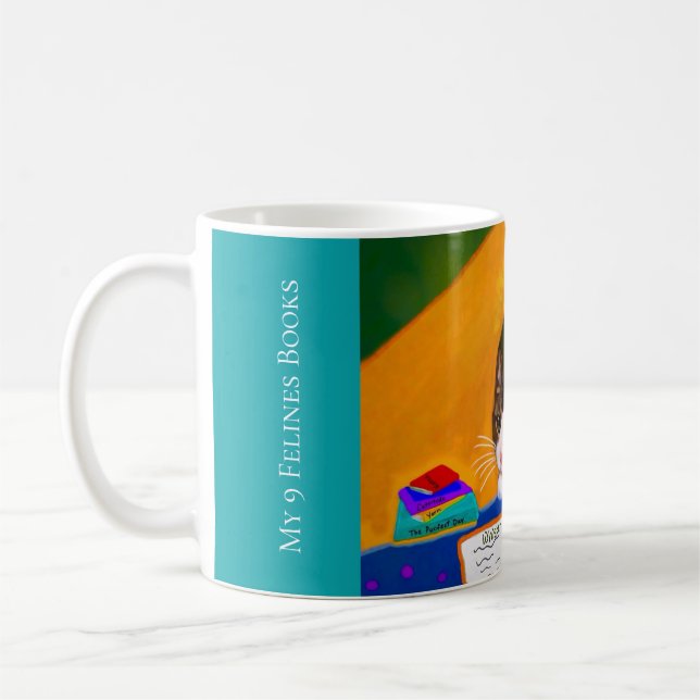 Taza De Café My 9 Felines (Tigey) Mug (Izquierda)