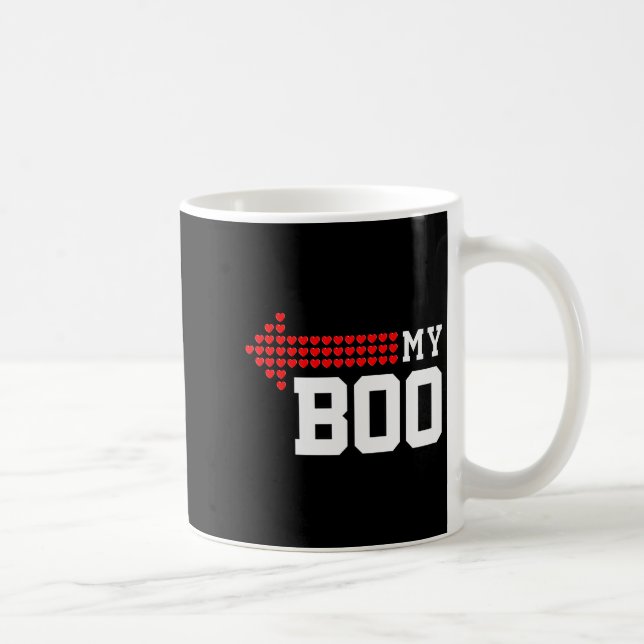 Taza De Café My Boo &amp; My Bae Valentines Day Cute Couple Mat (Derecha)
