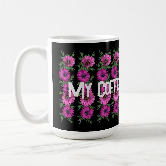 Taza De Café My Coffee Break Time Text Classic Coffee Mug (Izquierda)