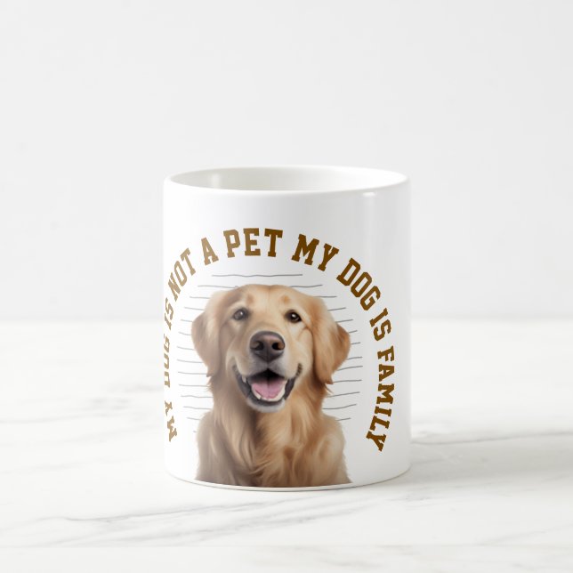 Taza De Café My Dog Is Family Funny Dog Lover Quote (Centro)
