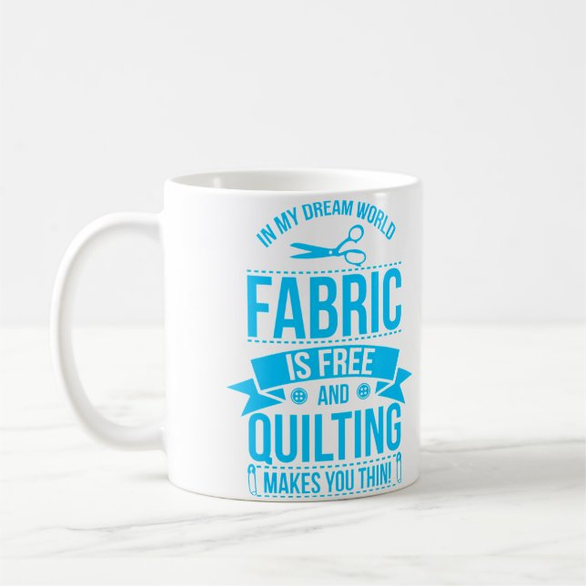 Taza De Café My Dreams Sewing Gift Quilters Crafting Quilting K (Izquierda)